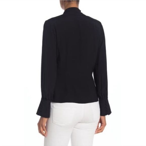 Joie Jayla Longsleeve Fringe Scarf Blouse - Picture 6 of 15